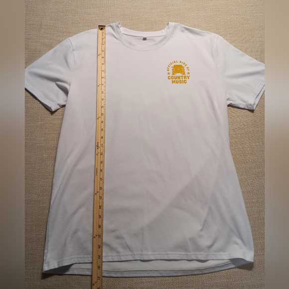Chevy Country Music SS Tee, White w/ Gold fringe, 2XL, Great condition - Picture 1 of 5